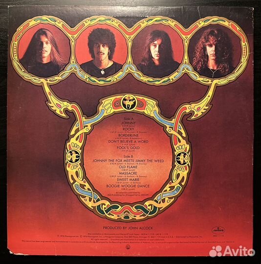 Thin Lizzy - Johnny The Fox (сша 1976г.)