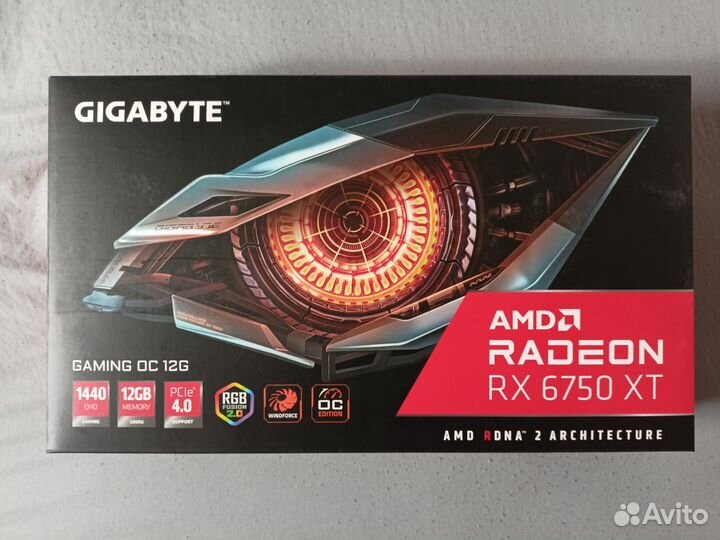 Видеокарта gigabyte RX 6750 XT