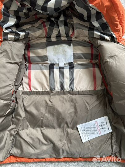 Пуховик детский Burberry