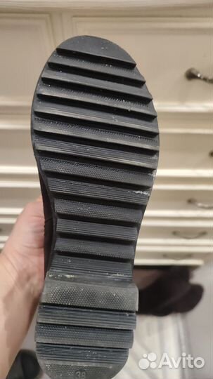 Зимние женские сапоги 38 натуральная замша