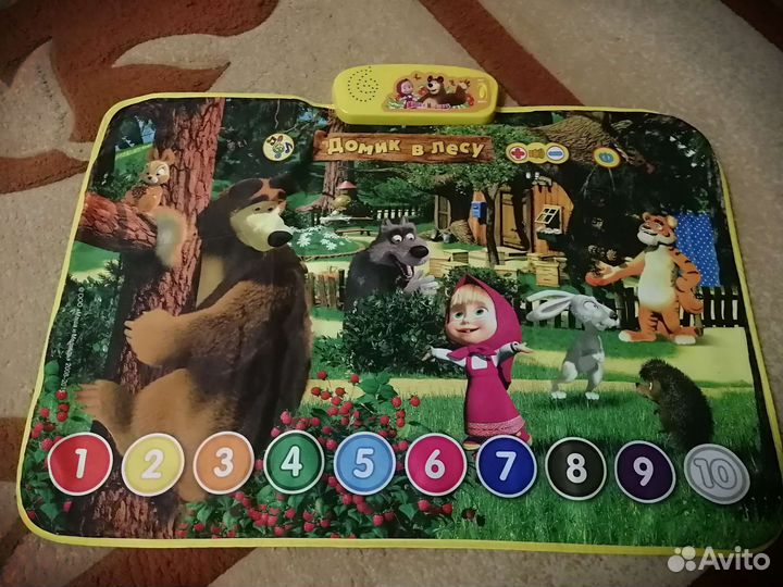 Развивающий коврик маша и медведь