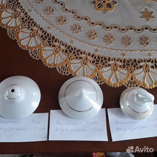 Крышки для чайника и сахарниц