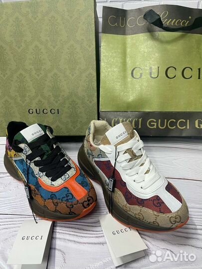 Кроссовки# женские Gucci