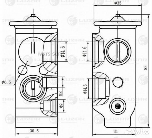 Клапан расширительный трв для а/м Hyundai Santa Fe