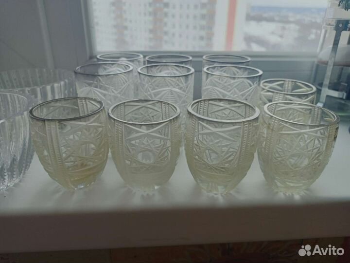 Рюмка хрустальная, стеклянная