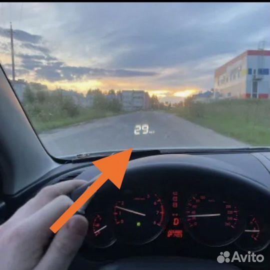 Проекция-скорости-на-лобовое LADA Vesta