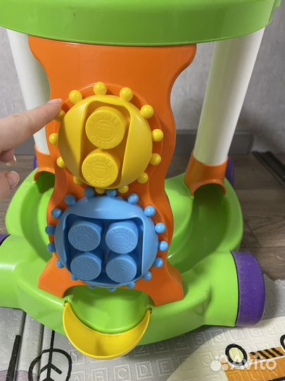 Каталка игровая с конструктором molto (ходунки)