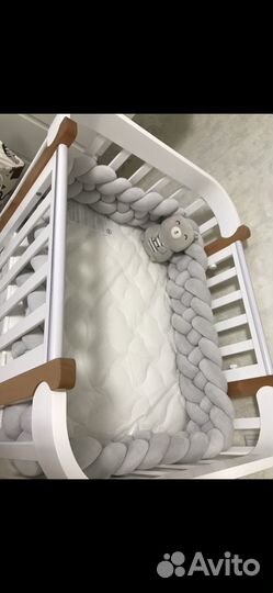 Бортик косичка в кроватку