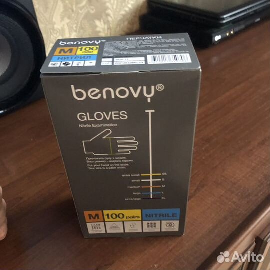 Перчатки нитриловые