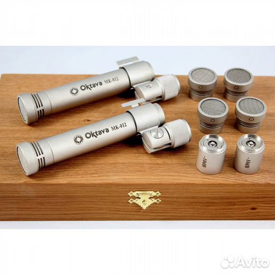 Октава мк-012 Matte Nickel (стереопара, в деревянн