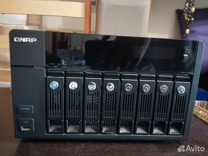 Nas qnap ts 870 сетевое хранилище на 8 hdd