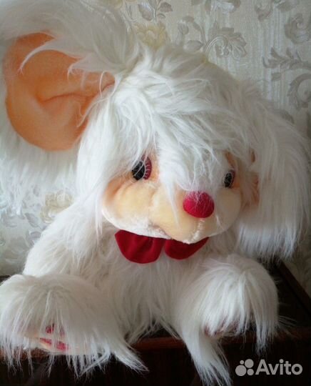 Мышь мягкая белая (45см)