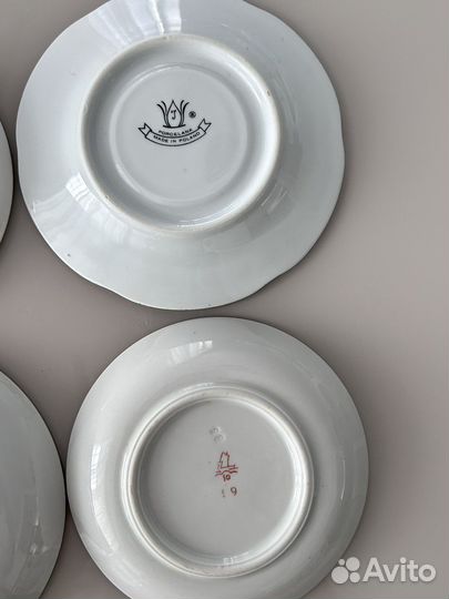 Чайные блюдца СССР и Польша