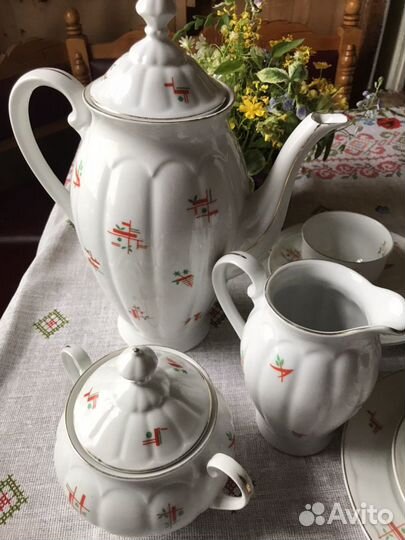 Шуман антиквариат столетний сервиз 1918-1929 Бавар