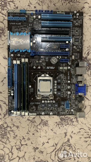 Комплект core i7 2600,asus P8Z77-VLX+ 16гб Ram