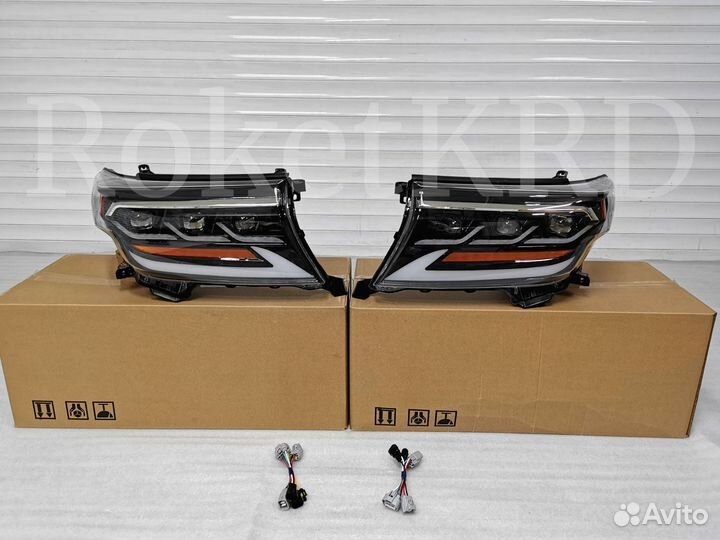 Фары Toyota Land Cruiser 200 07-15 Lexus style