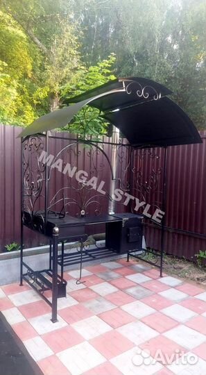 Мангал с печью