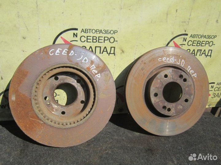 Диск тормозной передний Kia Ceed JD G4FG