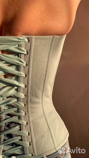 Джинсовый корсет на заказ по вашим меркам