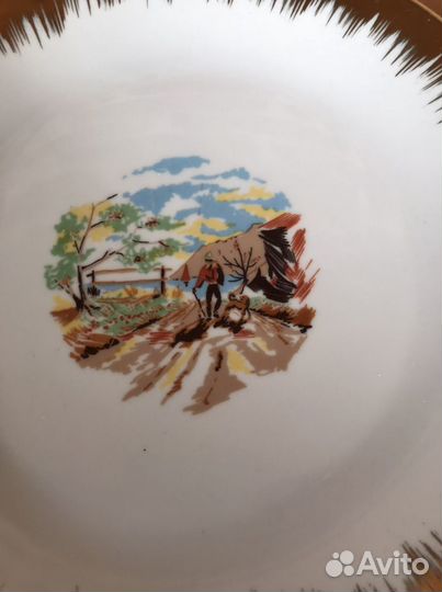 Редкие наборы блюдо с тарелочками Германия