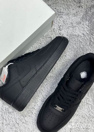 Кроссовки Nike Air Force 1 Supreme Black