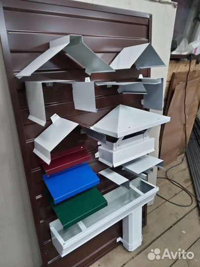 Фасонные изделия, дымники, углы, откосы, отливы