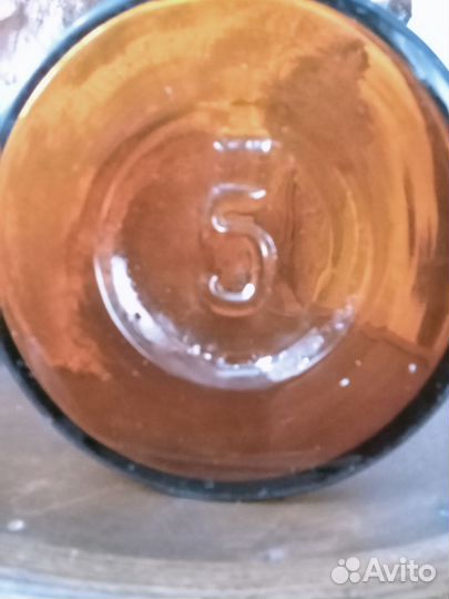 Бутыль стеклянная, винтаж