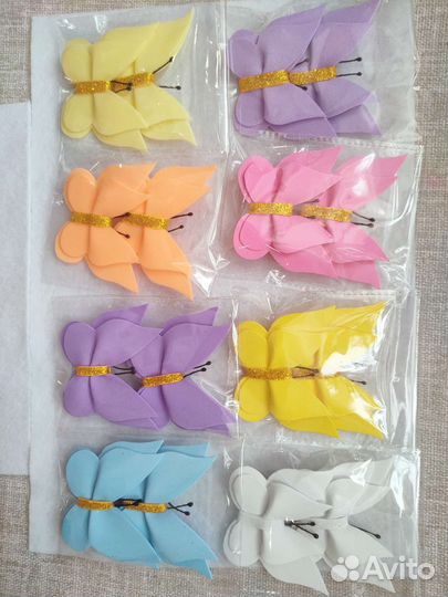 Набор заколок Бабочки для волос