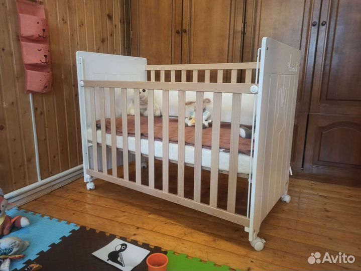 Детская кроватка Micuna Bunny Plus с матрасом