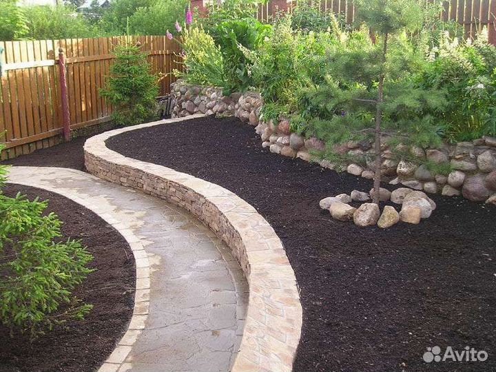 Чернозем в мешках и навоз