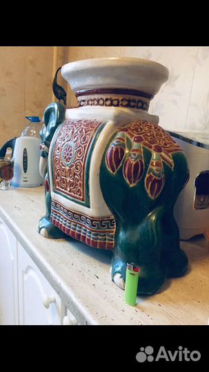 Слон.Большой керамический