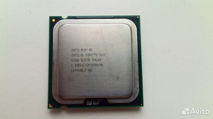 Процессор Intel Core 2 Duo 4300 и кулер Intel