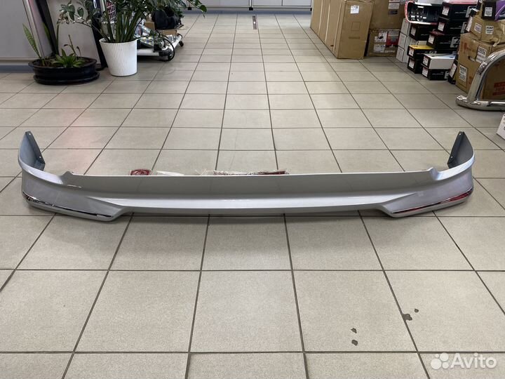 Юбка передняя серебро Land Cruiser 200 2012+