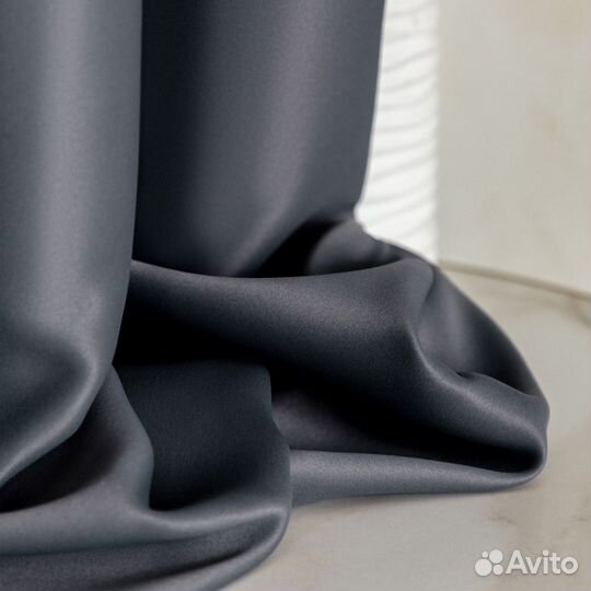 Шторы блэкаут Марсель Серый