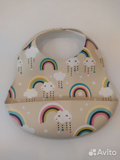 Слюнявчик силиконовый