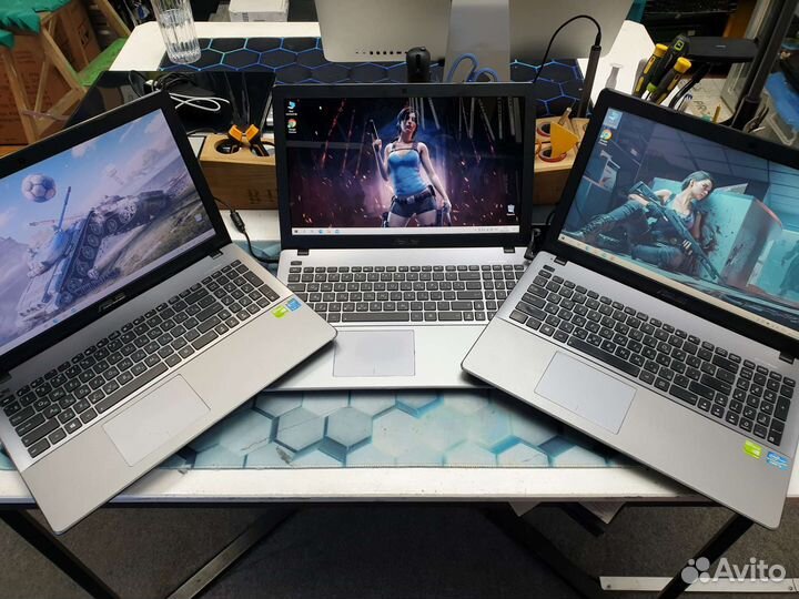 Лот 3 игровых Asus x550 15’’ i3-i5