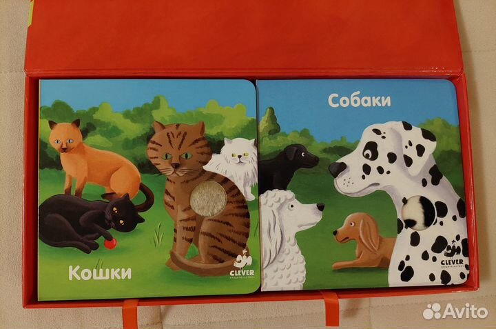 Книга Домашние животные Клевер со вставками