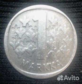 Монета 1 markka Suomen Tasavalta 1983 N, Финляндия