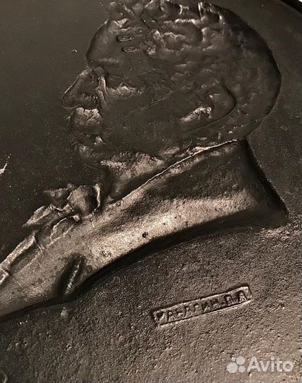 Мачалин Каслинское Литье Ранний Пушкин 1930х Чугун