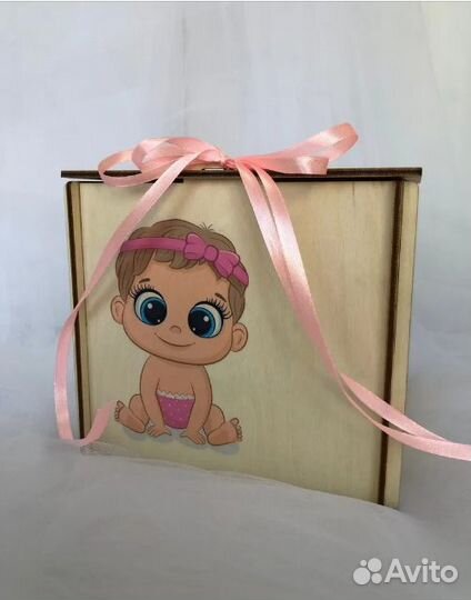 Свадебные коробки на девочку мальчика конкурс 2шт