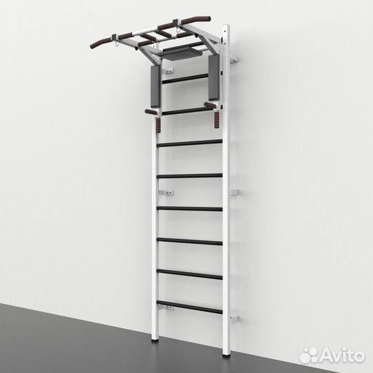 Шведская стенка + Турник Мультихват, Белая