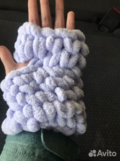 Митенки вязаные
