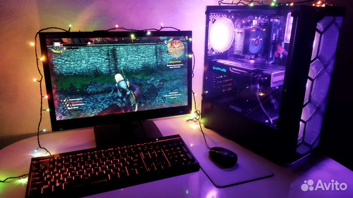 Игровой компьютер intel i3/RX 560/570/SSD/8/16GB