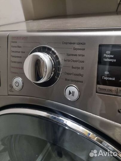 Стиральная машина LG с сушкой и функцией пара 12/8