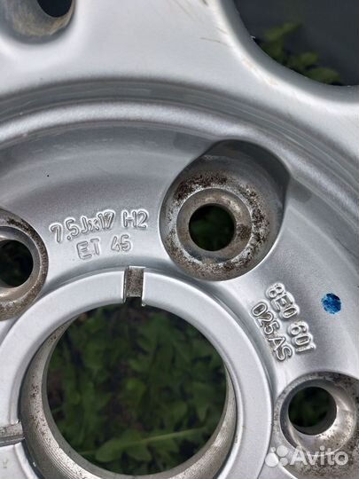 Колесо audi r17 оригинал бу количество 1шт