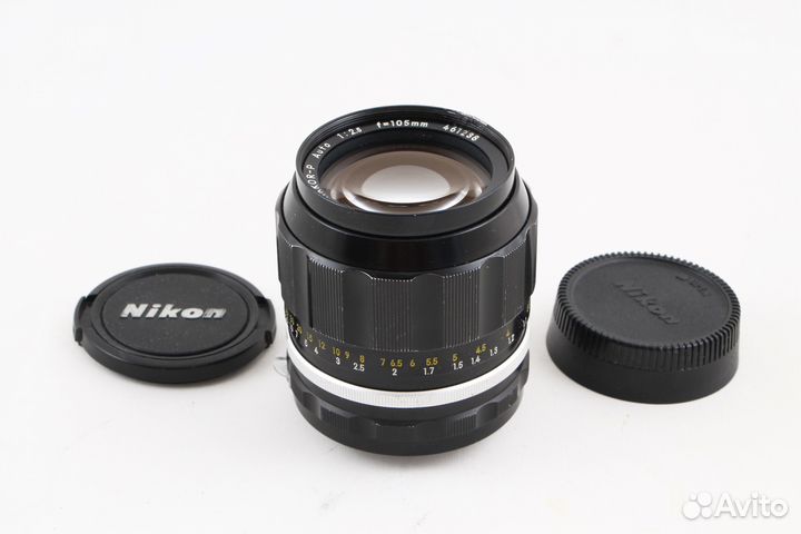 Объектив Nikon Nikkor non-Ai 105 mm f/ 2.5 №461238