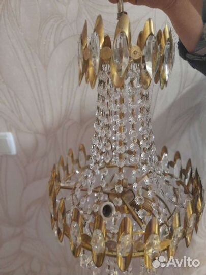 Люстра хрустальная чехия