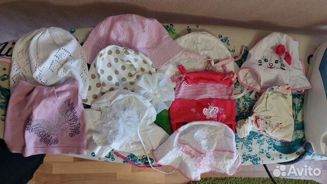 Летние шапочки,панамки 1-2г