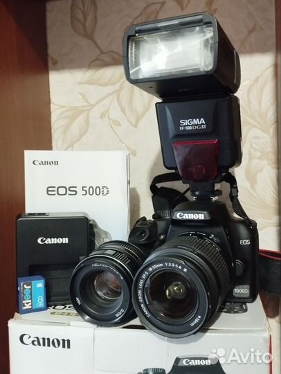 Зеркальный фотоаппарат canon 1000d