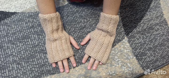 Митенки вязаные